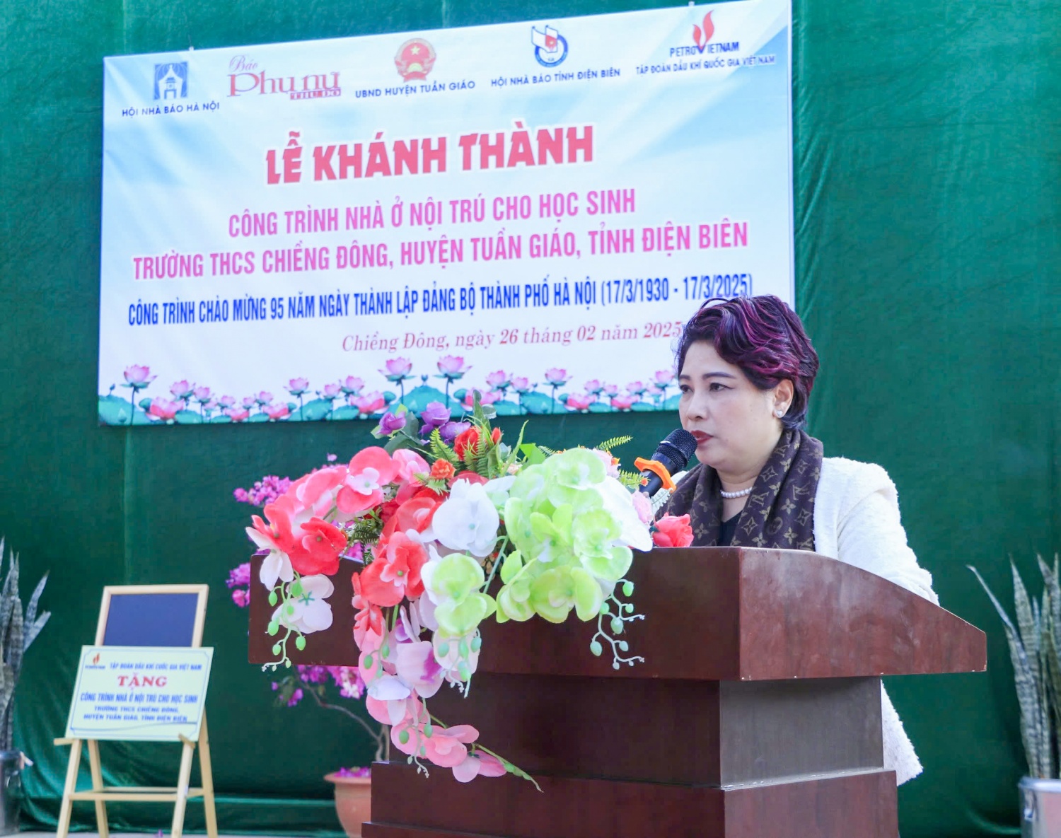 Khánh thành công trình nhà ở nội trú Trường THCS Chiềng Đông (Điện Biên) do Petrovietnam tài trợ
