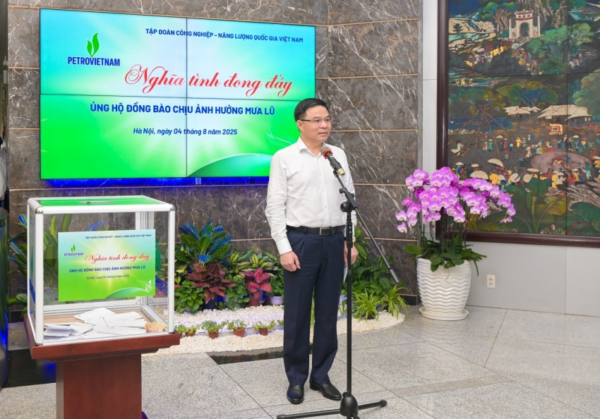 Chủ tịch HĐTV Petrovietnam Lê Mạnh Hùng kêu gọi toàn thể cán bộ, người lao động, các đơn vị trong toàn Tập đoàn chung tay hỗ trợ, đóng góp thiết thực giúp đồng bào vùng thiên tai