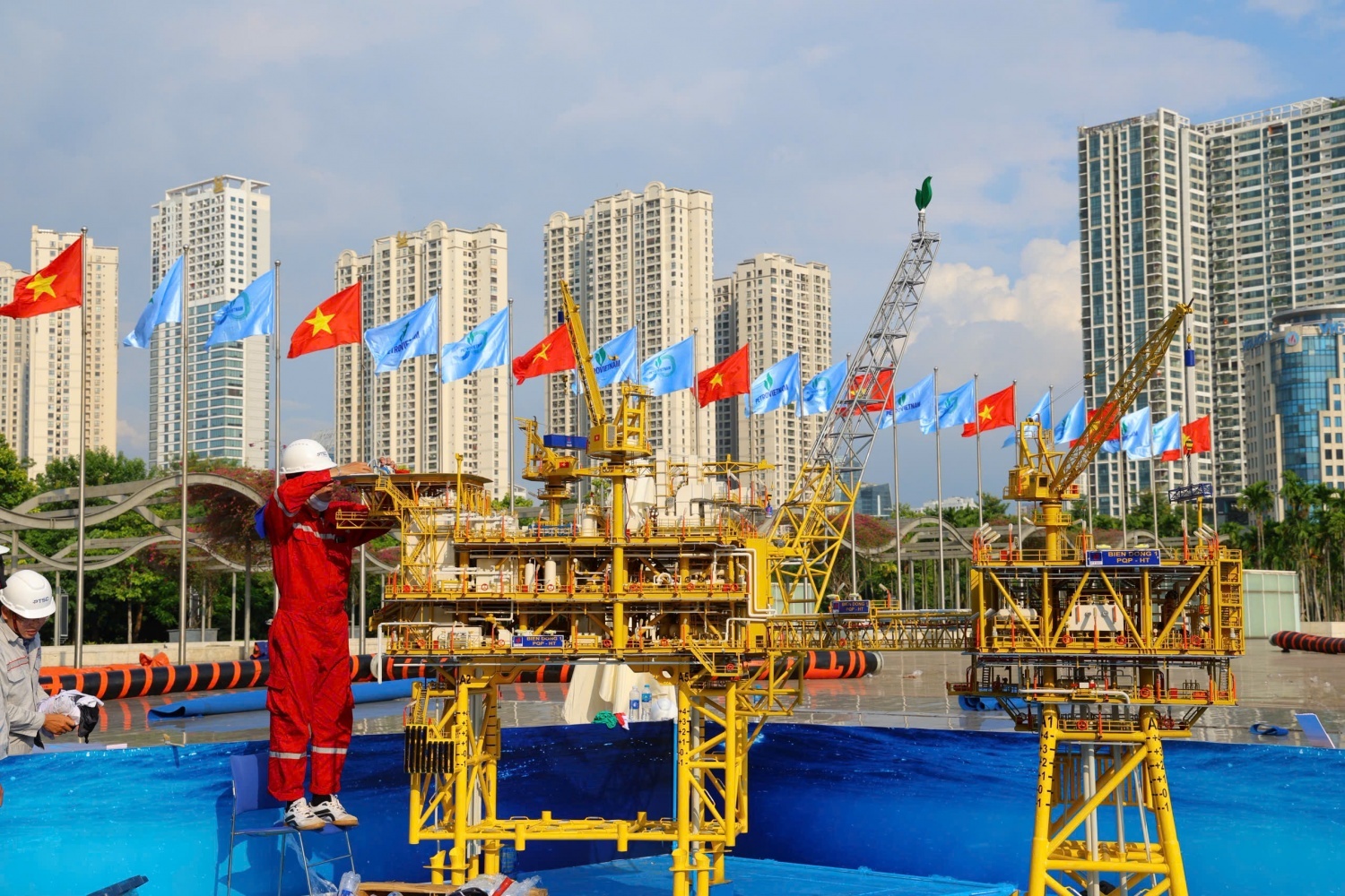 Công tác chuẩn bị cho triển lãm đang rất khẩn trương và dần hoàn thiện