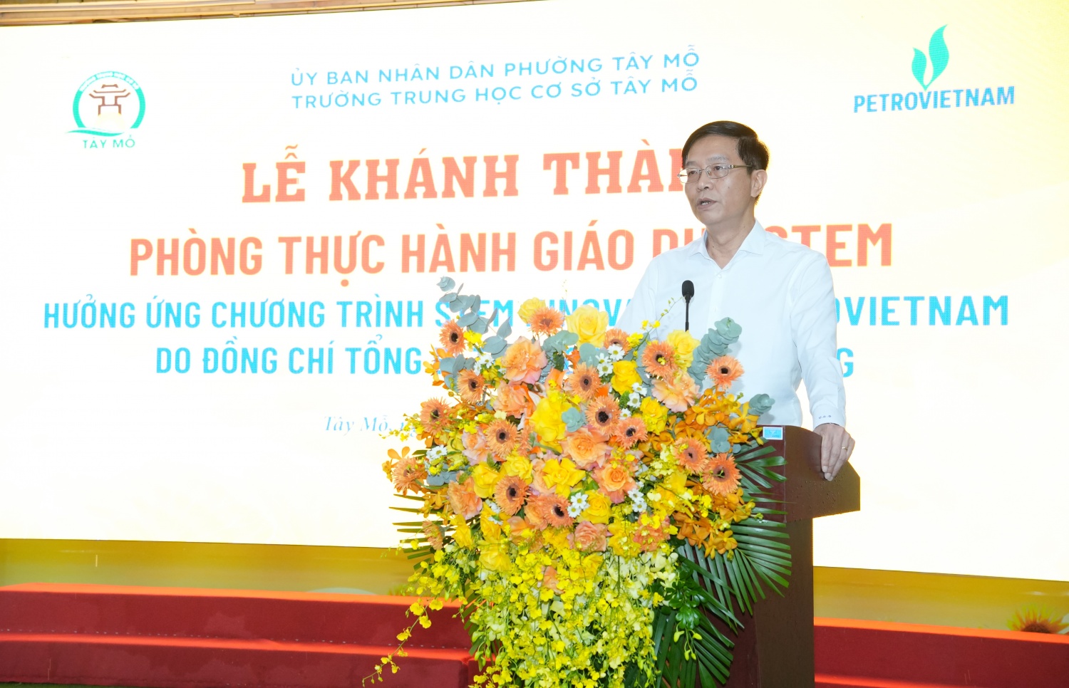 Đồng chí Trần Quang Dũng cho biết, trong 100 ngày sẽ có 100 phòng thực hành giáo dục STEM trong chương trình Stem Innovation Petrovietnam được triển khai ở tất cả 34 tỉnh thành.
