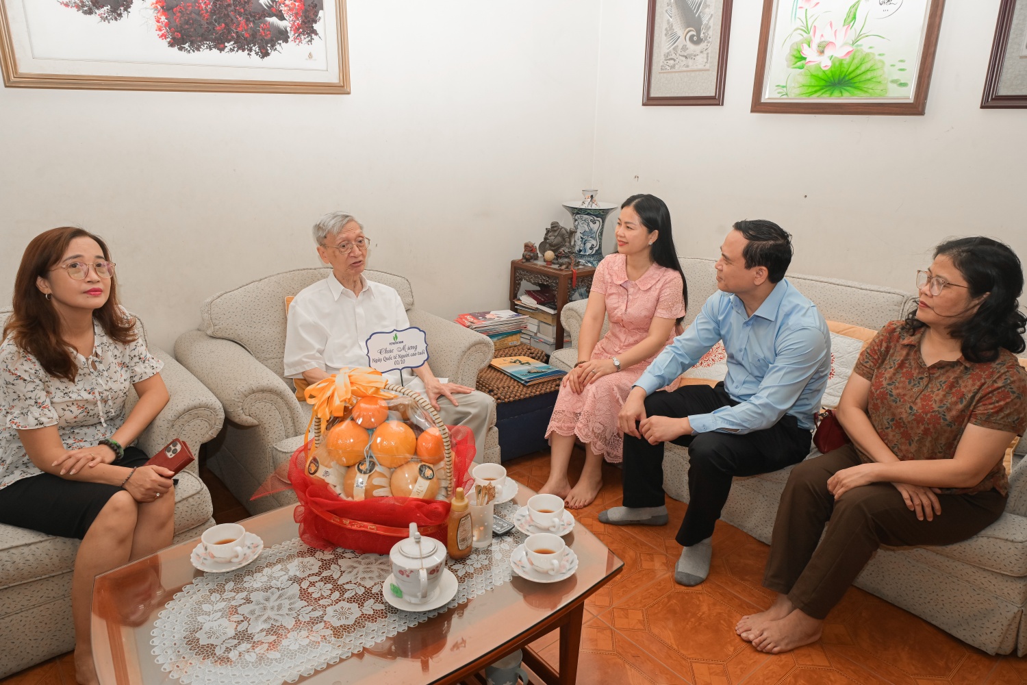 Ông Nguyễn Hiệp – Nguyên Trưởng Ban Liên lạc Hưu trí Tập đoàn bày tỏ niềm vui và xúc động trước sự quan tâm của lãnh đạo Tập đoàn cũng như tổ chức Công đoàn của Petrovietnam.