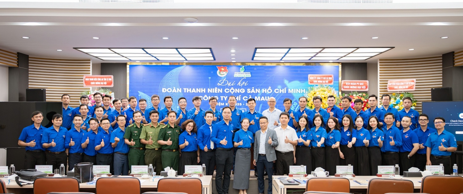 Đại biểu tham dự Đại hội Đoàn cơ sở Công ty Khí Cà Mau
