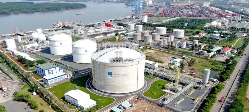 Kho cảng LNG Thị Vải - cảng nhập LNG đầu tiên và lớn nhất Việt Nam.