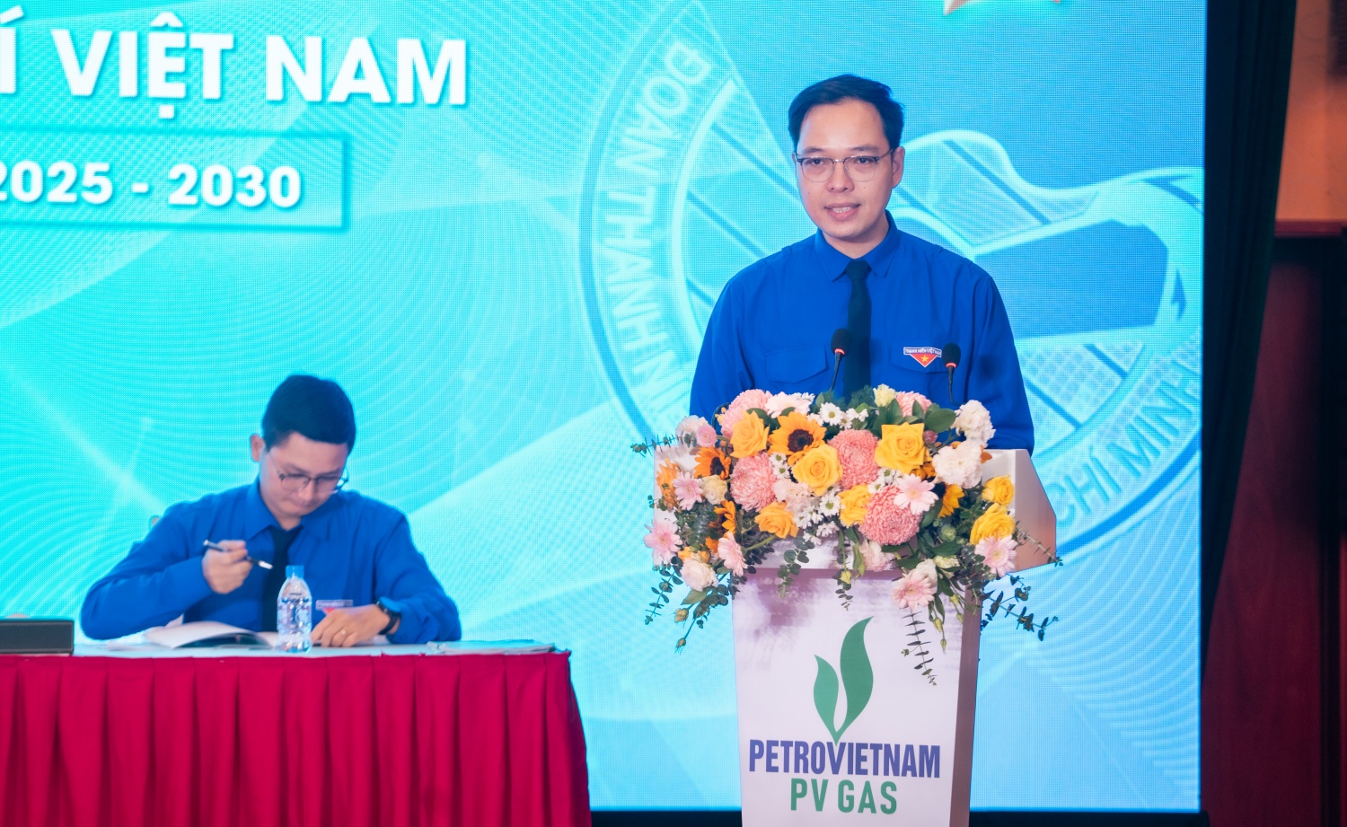 Đồng chí Lê Hoài Bắc – Bí thư Đoàn Thanh niên PV GAS phát biểu khai mạc Đại hội