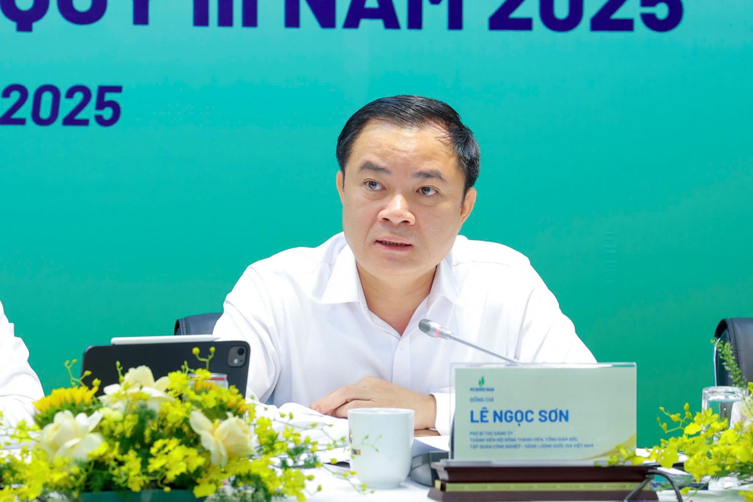 Tổng Giám đốc Petrovietnam Lê Ngọc Sơn: “Nỗ lực quyết tâm thực hiện bằng được kế hoạch theo chỉ tiêu pháp lệnh được giao”.