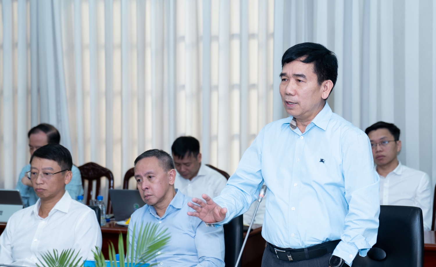 Phó Tổng Giám đốc Petrovietnam Lê Xuân Huyên phát biểu