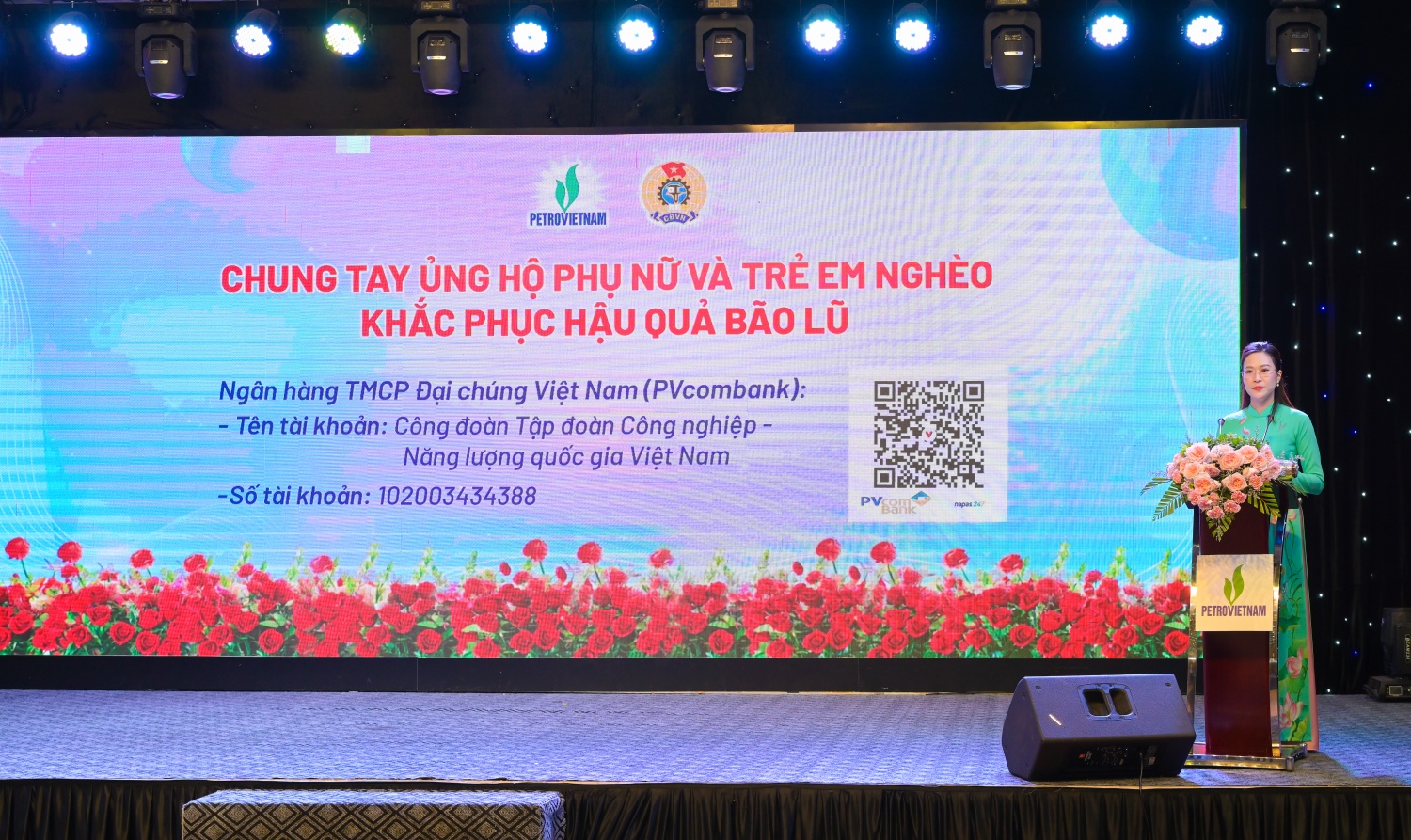 Công đoàn Petrovietnam phát động quyên góp ủng hộ phụ nữ và trẻ em nghèo khắc phục hậu quả do đợi bão lũ lịch sử vừa qua
