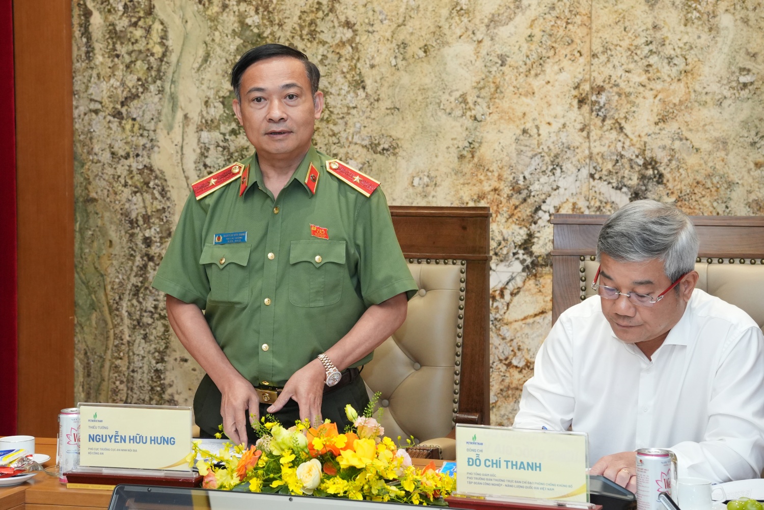 Thiếu tướng Nguyễn Hữu Hưng đánh giá cao công tác thực hiện các nhiệm vụ của Ban Chỉ đạo PCKB Tập đoàn