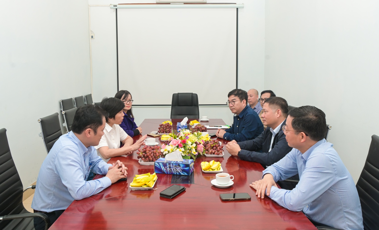 Dự án biodiesel là một trong những nhiệm vụ trọng điểm trong năm 2025, được phối hợp triển khai với Phòng TNTĐ của Viện Hóa học Công nghiệp Việt Nam và Trung tâm Đổi mới sáng tạo của BSR (Ảnh: Minh Đức).