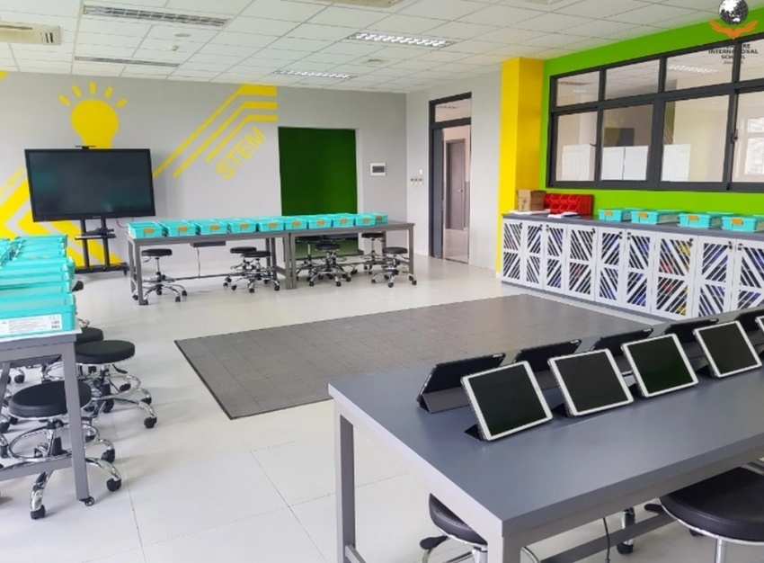 Phòng STEM tại trường quốc tế Singapore (SIS) - Ảnh: SIS