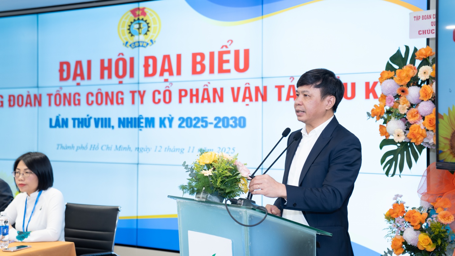 Đồng chí Phạm Việt Anh - Bí thư Đảng ủy, Chủ tịch HĐQT PVTrans: Trong thành công chung của Tổng công ty, tổ chức Công đoàn đóng vai trò nòng cốt, vừa đại diện bảo vệ quyền, lợi ích của người lao động, vừa là cầu nối gắn kết tập thể.