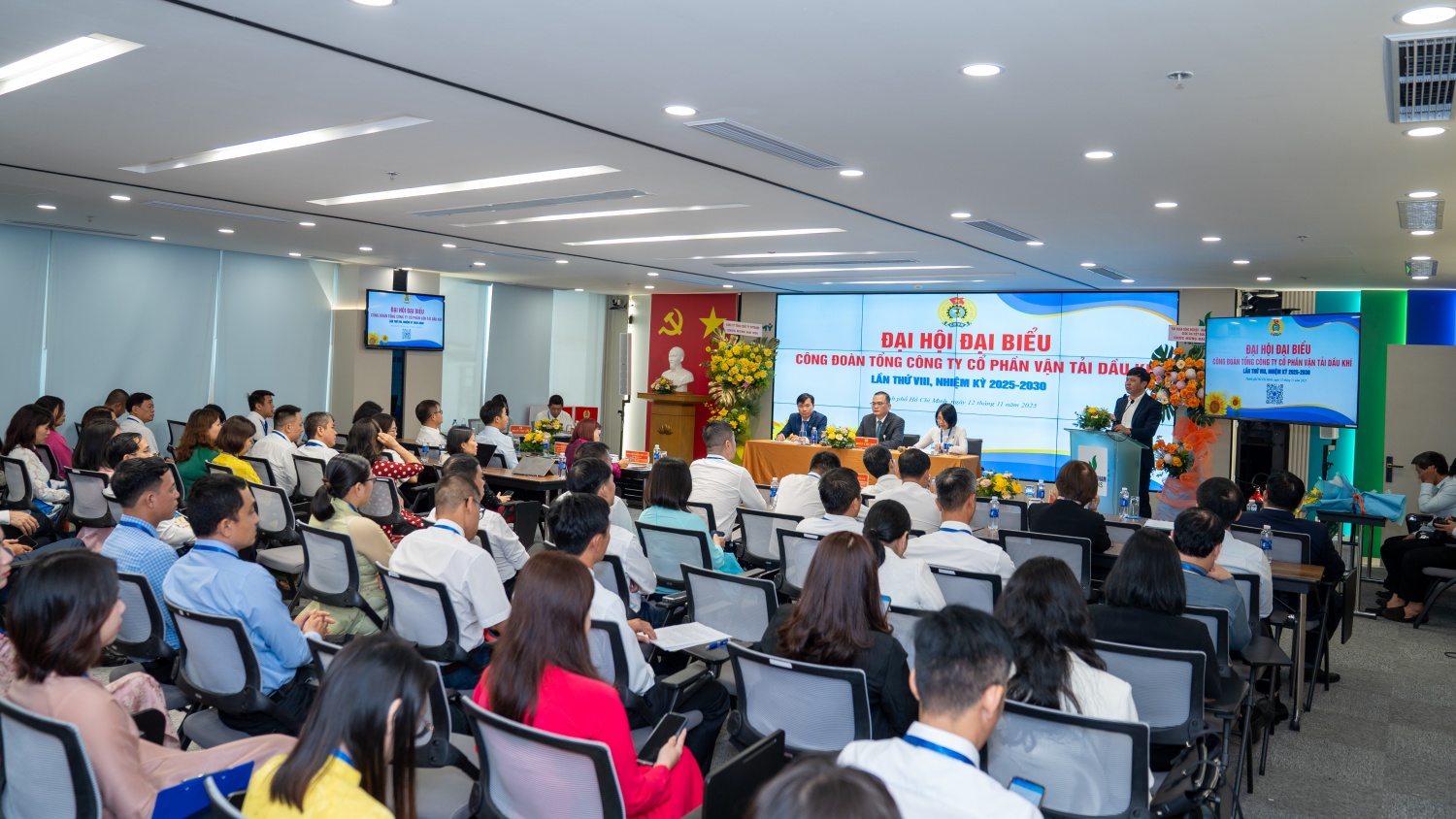 Đại hội Công đoàn PVTrans lần thứ VIII diễn ra trong không khí dân chủ, đoàn kết và trách nhiệm cao.