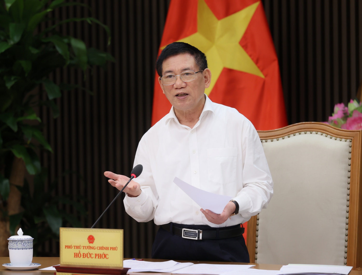 Phó Thủ tướng Hồ Đức Phớc đánh giá cao các kết quả hoạt động sản xuất kinh doanh của Petrovietnam, hoàn thành xuất sắc nhiệm vụ được giao trên nhiều lĩnh vực, khẳng định vai trò của tập đoàn kinh tế hàng đầu đất nước.