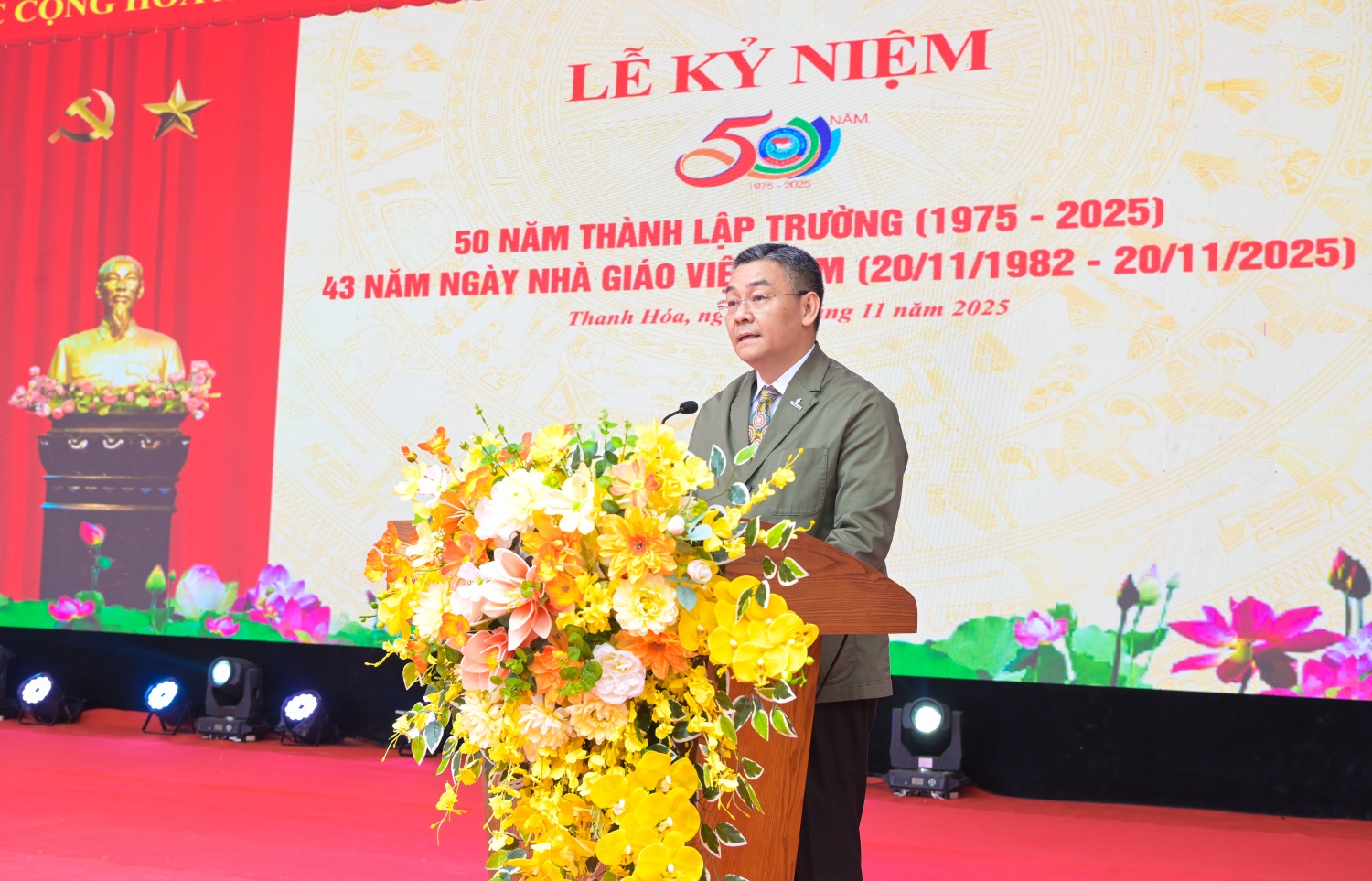 Phó Tổng Giám đốc Petrovietnam Lê Mạnh Cường phát biểu tại buổi lễ.