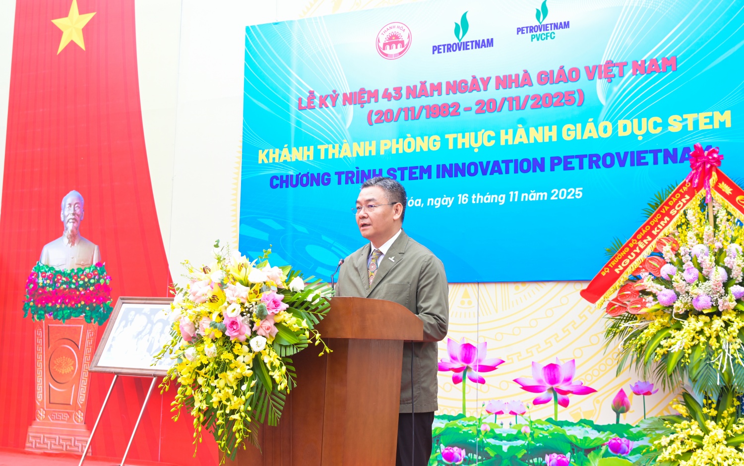 Phó Tổng Giám đốc Petrovietnam Lê Mạnh Cường phát biểu tại chương trình.