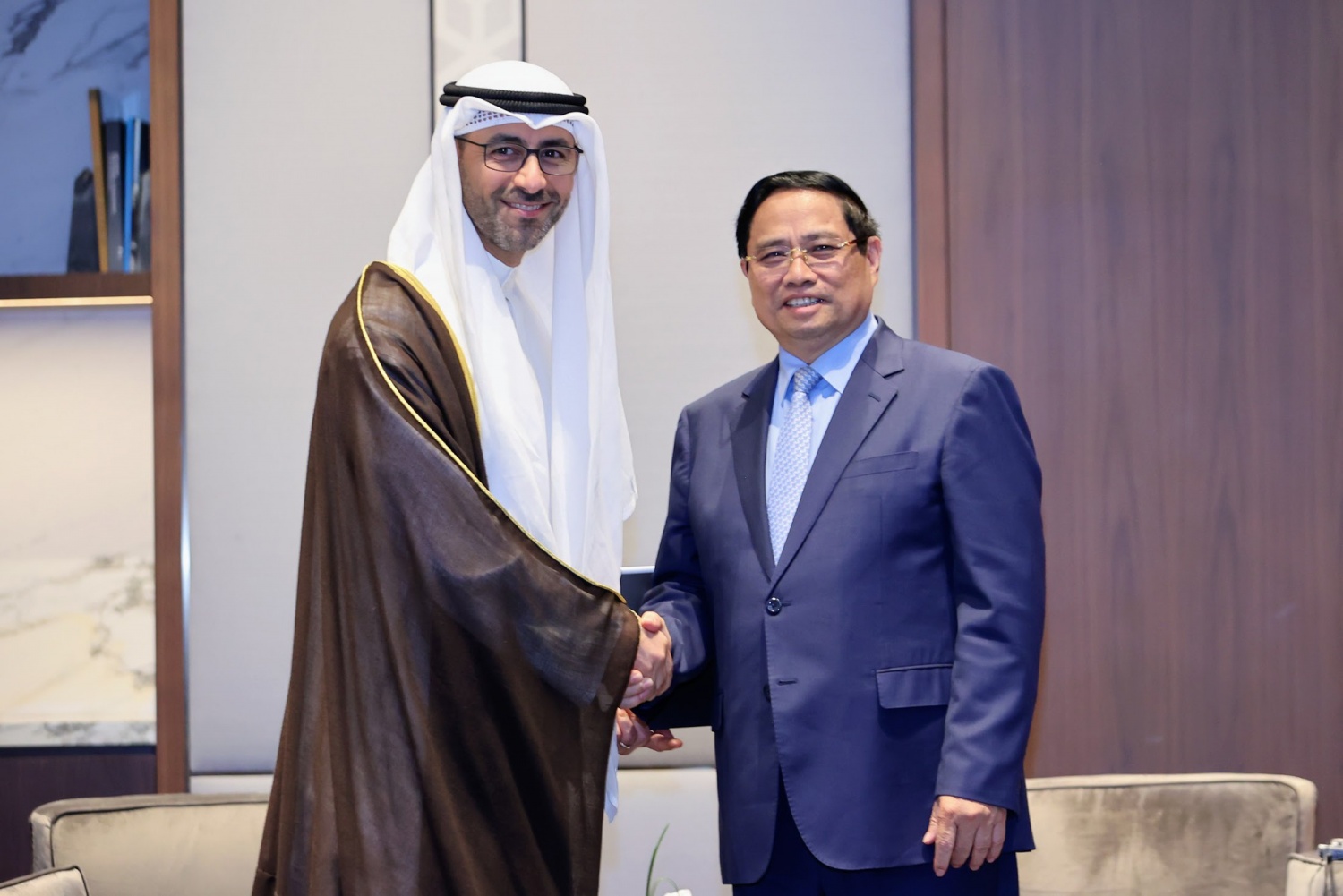Thủ tướng Chính phủ Phạm Minh Chính tiếp Giám đốc điều hành Tập đoàn dầu khí Quốc gia Kuwait (KPC) Sheikh Nawaf S. Al-Sabah