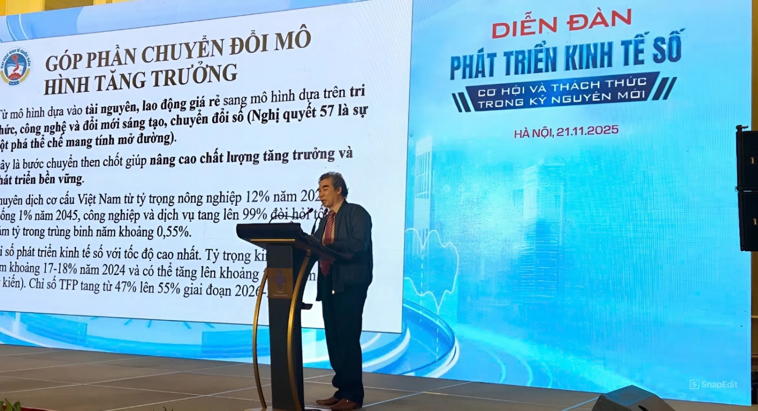 PGS.TS Nguyễn Thường Lạng: Phát triển kinh tế số tạo ra động lực tăng trưởng mới