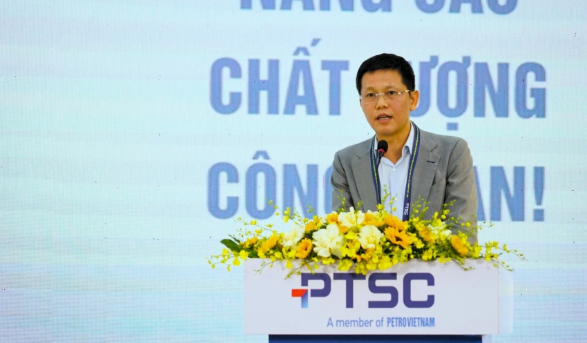 Đồng chí Trần Hồ Bắc, Phó Bí thư Đảng ủy, Tổng Giám đốc PTSC, nhấn mạnh Công đoàn cần tiếp tục phát huy vai trò hạt nhân đoàn kết, đồng hành chặt chẽ với Tổng công ty trong giai đoạn phát triển mới.