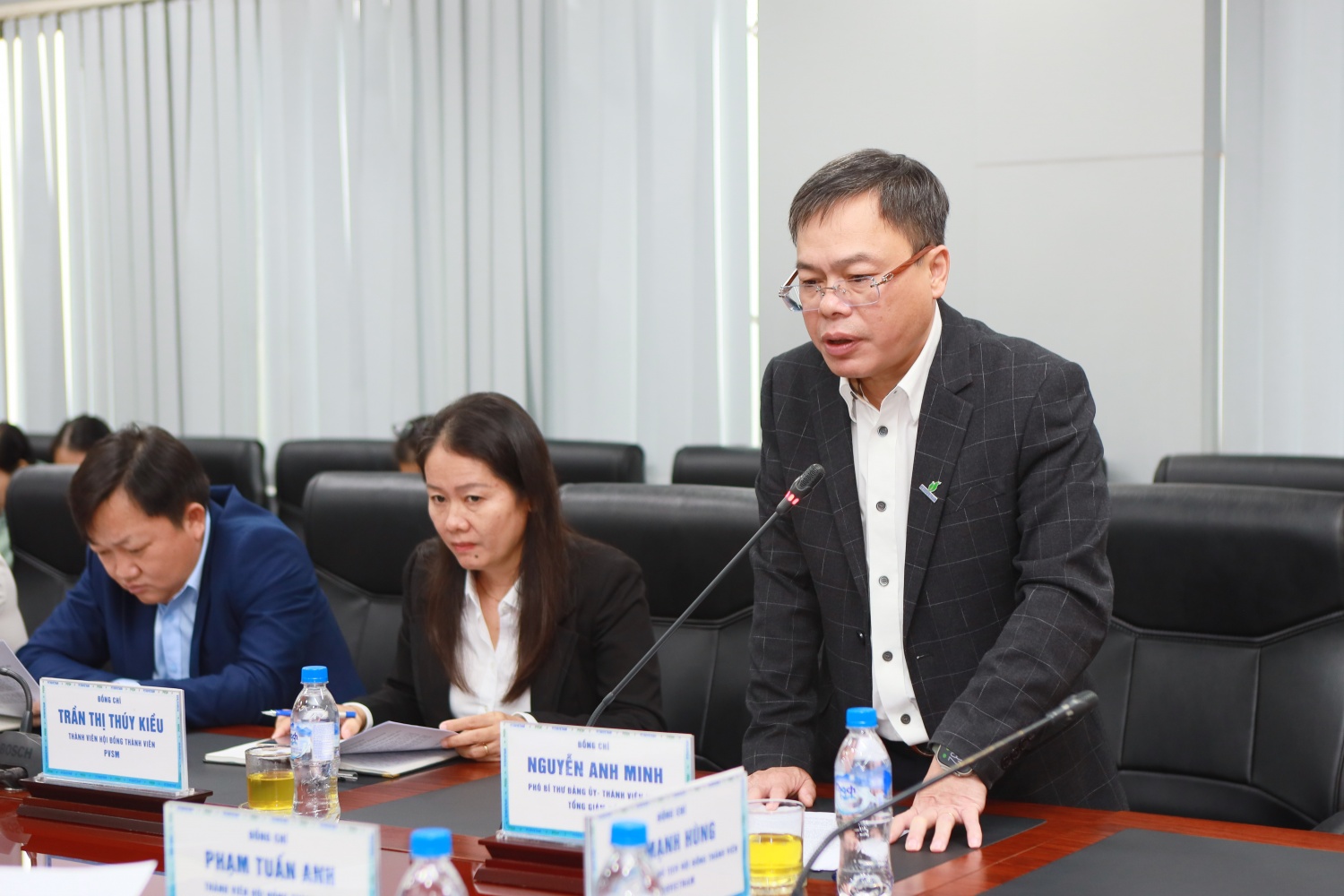 Tổng Giám đốc PVSM Nguyễn Anh Minh báo cáo kết quả trong hoạt động sản xuất kinh doanh của đơn vị trong 11 tháng đầu năm 2025 và kế hoạch trong năm 2026.