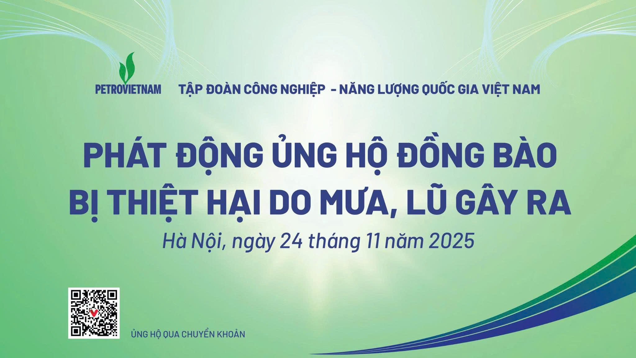 CBCNV muốn ủng hộ thông qua chuyển khoản có thể quét mã QR bên dưới