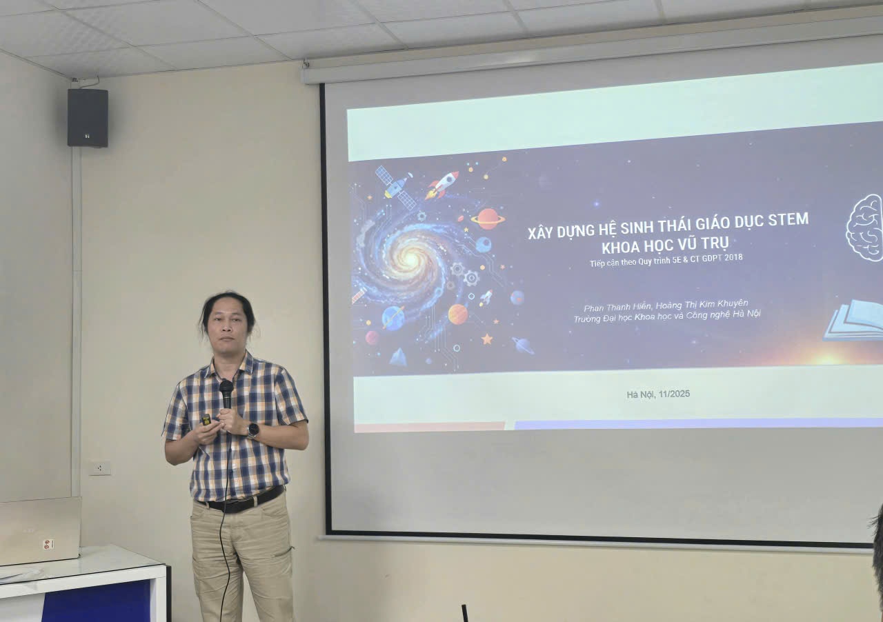 TS. Phan Thanh Hiền - Khoa Khoa học Vũ trụ và Trái đất, Trường Đại học Khoa học và Công nghệ Hà Nội (USTH).
