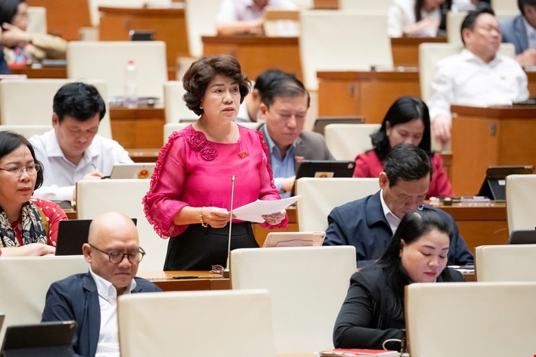 Đại biểu Nguyễn Thị Lệ Thủy (Đoàn đại biểu Quốc hội Vĩnh Long): Trong 5 năm tới, tổng công suất nguồn điện phải đạt 190.000-254.000 MW, nhu cầu vốn 18-20 tỷ USD/năm, đòi hỏi sự tham gia mạnh mẽ của khu vực tư nhân.
