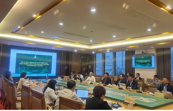 Petrovietnam is researching the production of sustainable aviation fuel in Vietnam.