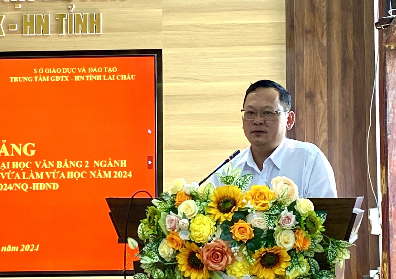 Ông Vũ Tiến Hóa - Phó Giám đốc Sở GD&ĐT tỉnh Lai Châu.