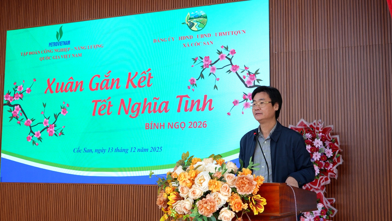 Ông Nguyễn Mạnh Kha khẳng định: “Xuân gắn kết – Tết nghĩa tình” là hoạt động an sinh xã hội thường niên mang đậm giá trị nhân văn của Petrovietnam, thể hiện tinh thần sẻ chia, trách nhiệm và sự quan tâm của Tập đoàn đối với đồng bào, nhân dân vùng khó khăn.