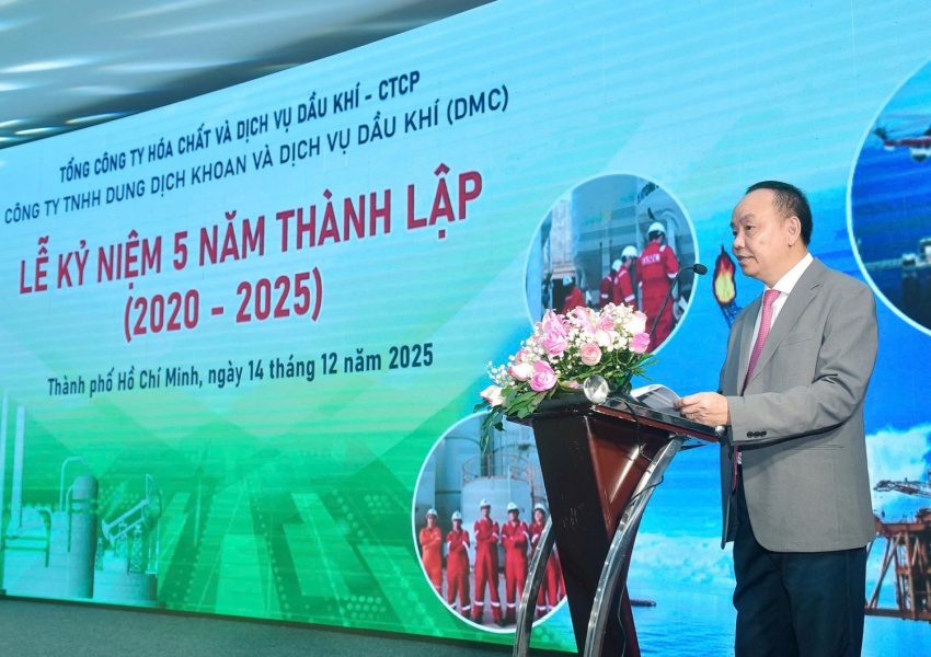 Ông Nguyễn Thanh Tú - Giám đốc DMC ôn lại và tổng kết hành trình 5 năm đầy tự hào của doanh nghiệp.