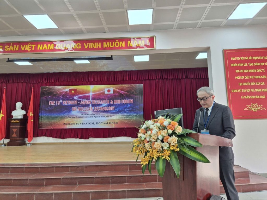 Ông Takashi Hara, Giám đốc JICC, phát biểu tại Phiên Khai mạc