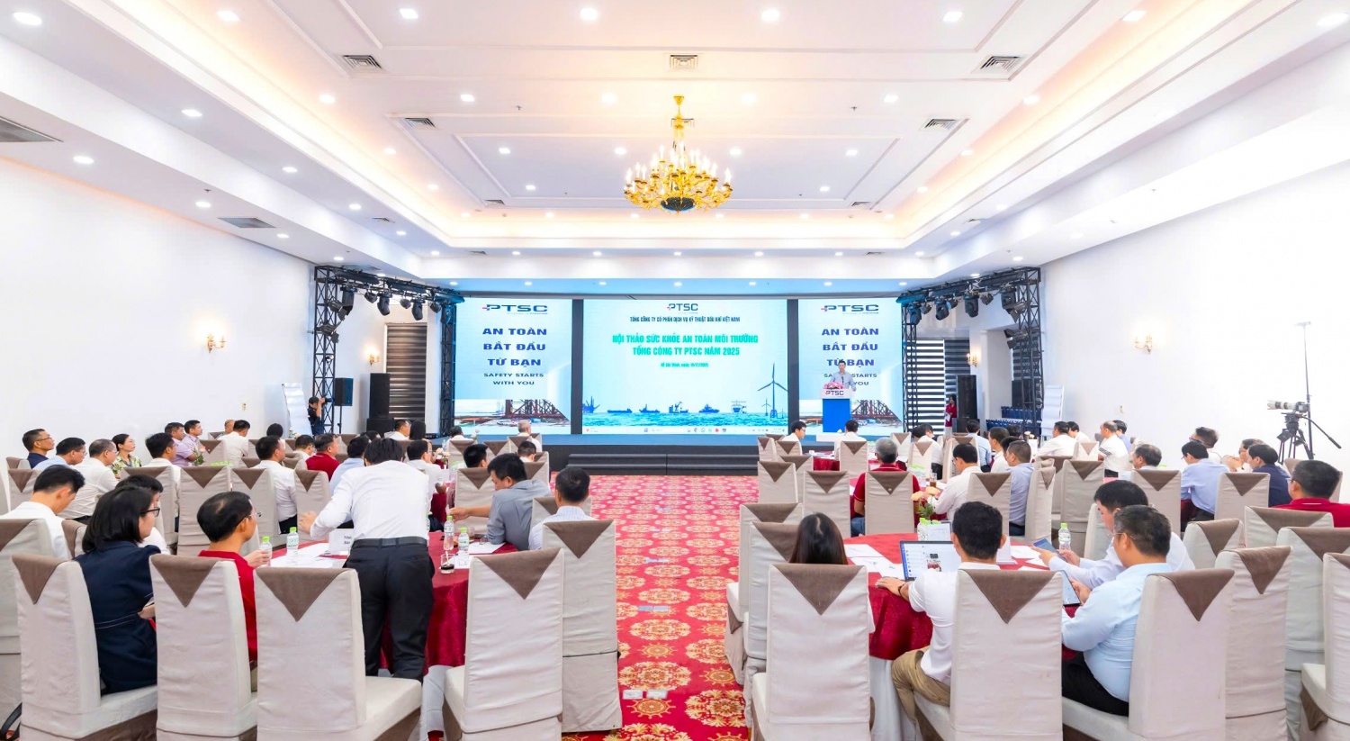 Hội thảo Sức khỏe - An toàn - Môi trường năm 2025 của Tổng công ty Cổ phần Dịch vụ Kỹ thuật Dầu khí Việt Nam (PTSC).