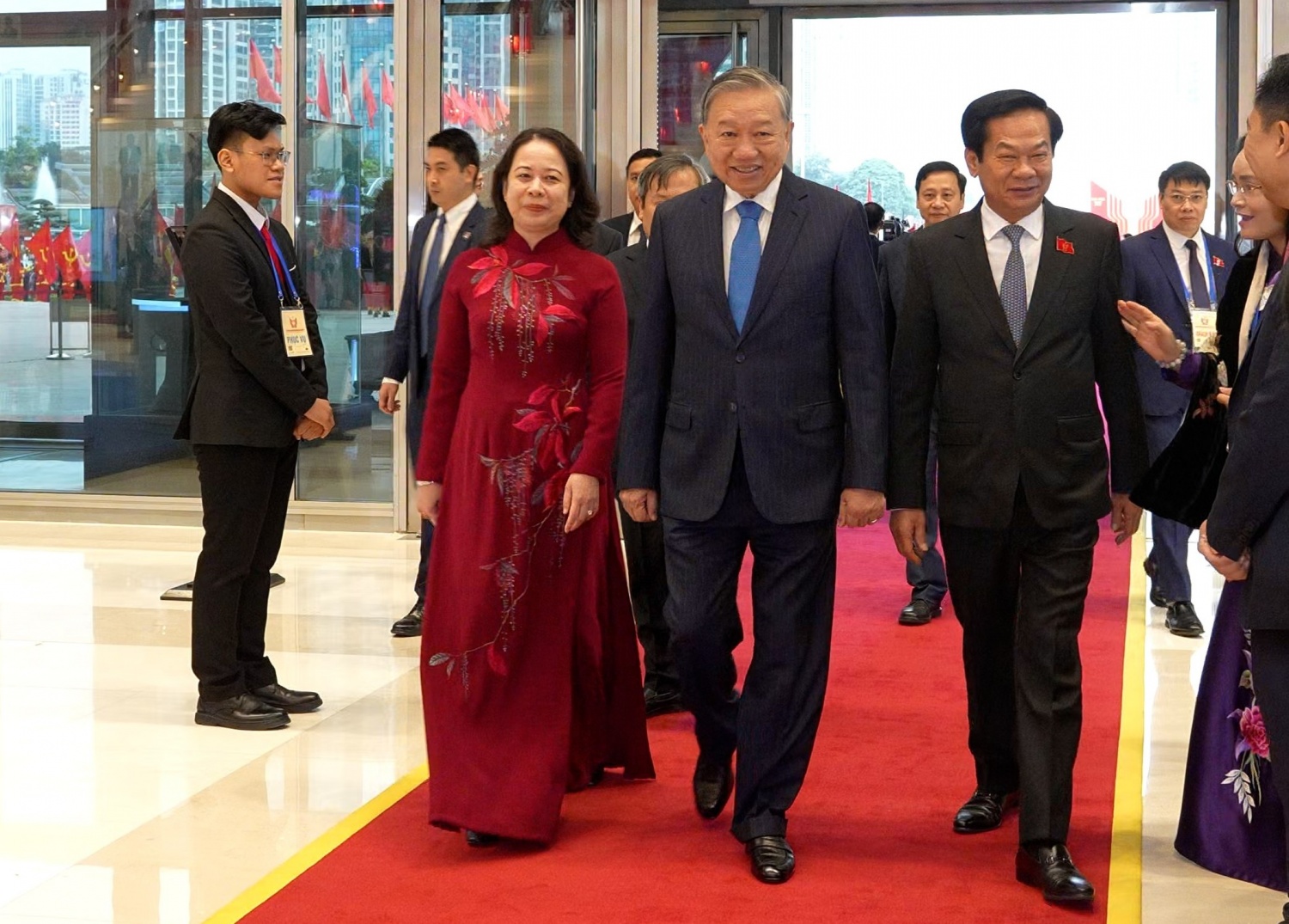 Tổng Bí thư Tô Lâm cùng các đại biệu dự Đại hội Thi đua yêu nước toàn quốc lần thứ XI.
