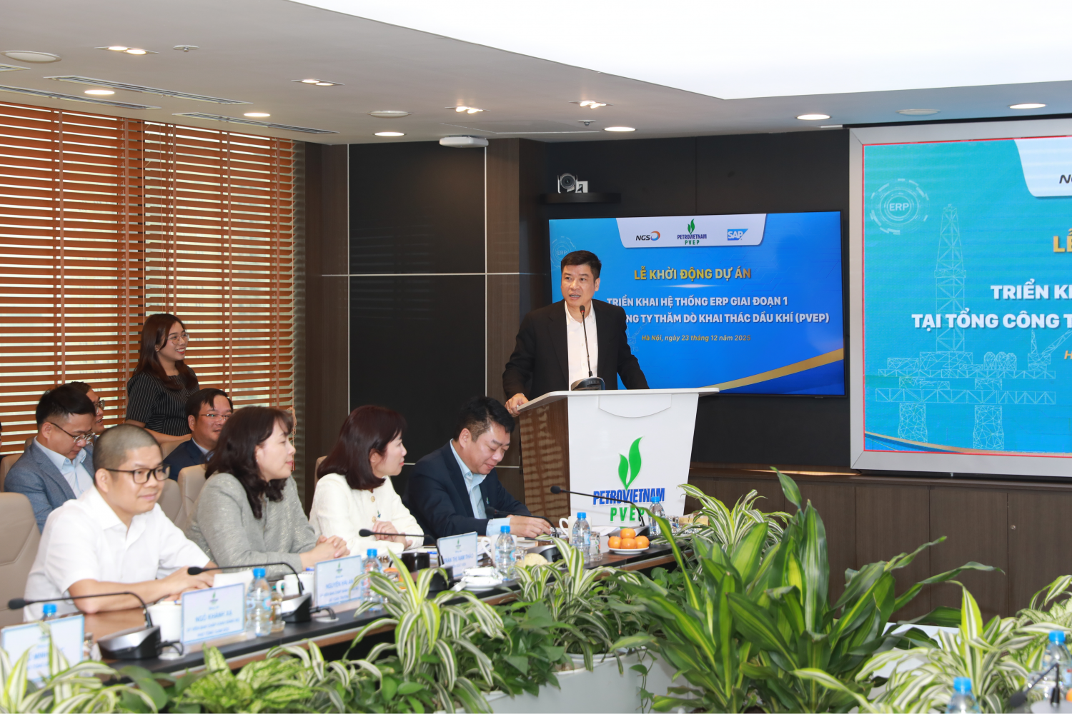 Ông Phạm Thế Trường - Tổng Giám đốc NGS cho biết, ERP là nền móng đầu tiên trong hành trình chuyển đổi số dài hạn của PVEP, mở ra cơ hội triển khai thêm nhiều dự án công nghệ trong 3-5 năm tới.