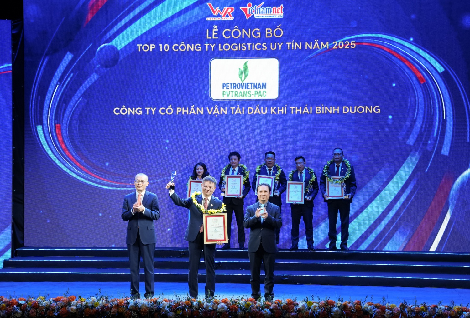Công ty Cổ phần Vận tải Dầu khí Thái Bình Dương (PVTrans-PAC) được vinh danh Top 10 Công ty Logistics uy tín năm 2025.