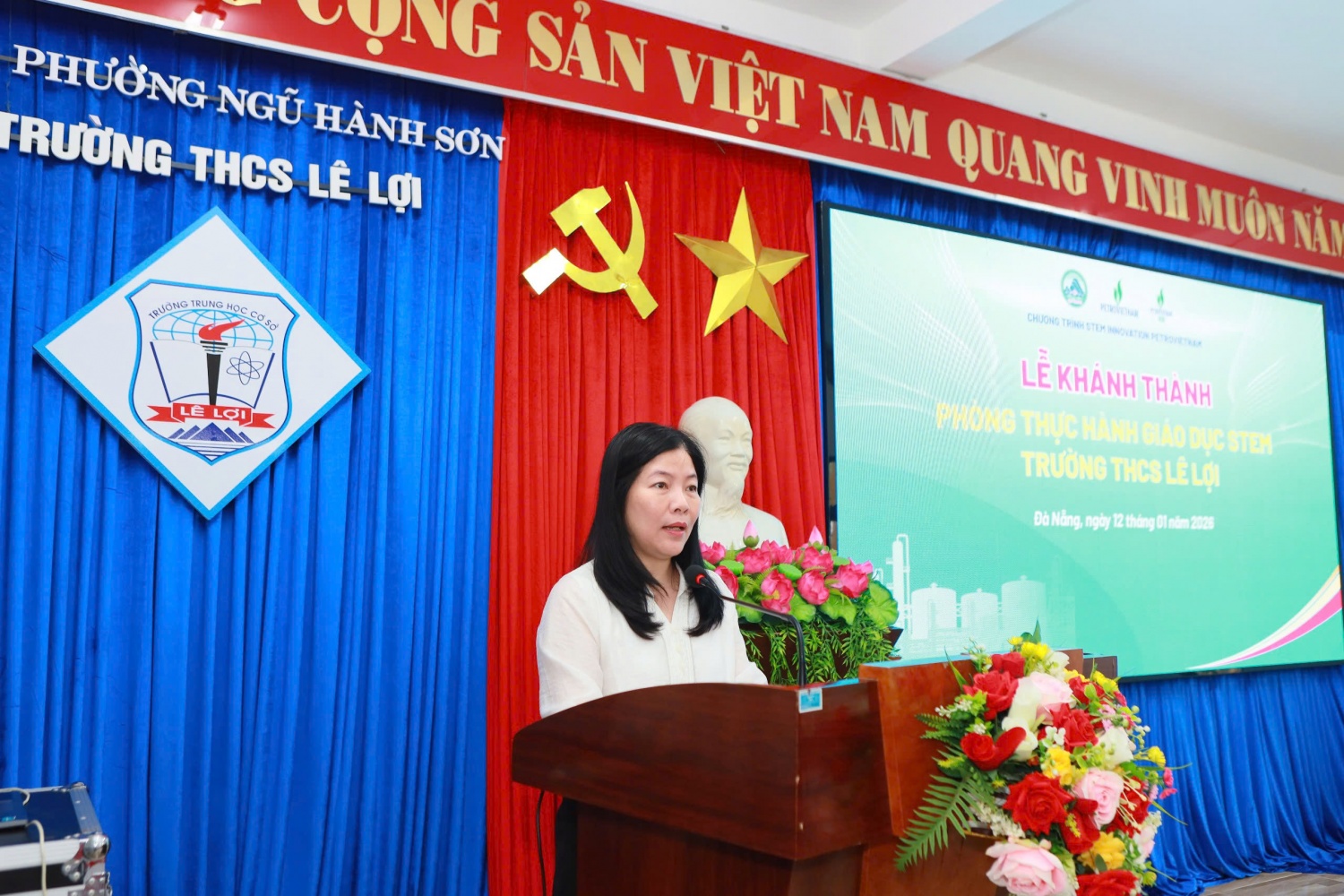 Nhà giáo Lê Thị Bích Thuận - Giám đốc Sở Giáo dục và Đào tạo TP Đà Nẵng: Chương trình “STEM INNOVATION PETROVIETNAM” đã thể hiện tầm nhìn và trách nhiệm xã hội sâu sắc của Petrovietnam.