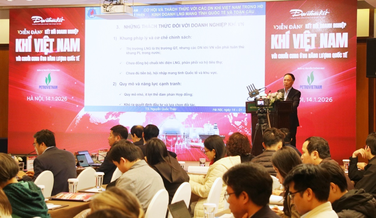 Diễn đàn “Kết nối doanh nghiệp khí Việt Nam với chuỗi cung ứng năng lượng quốc tế”
