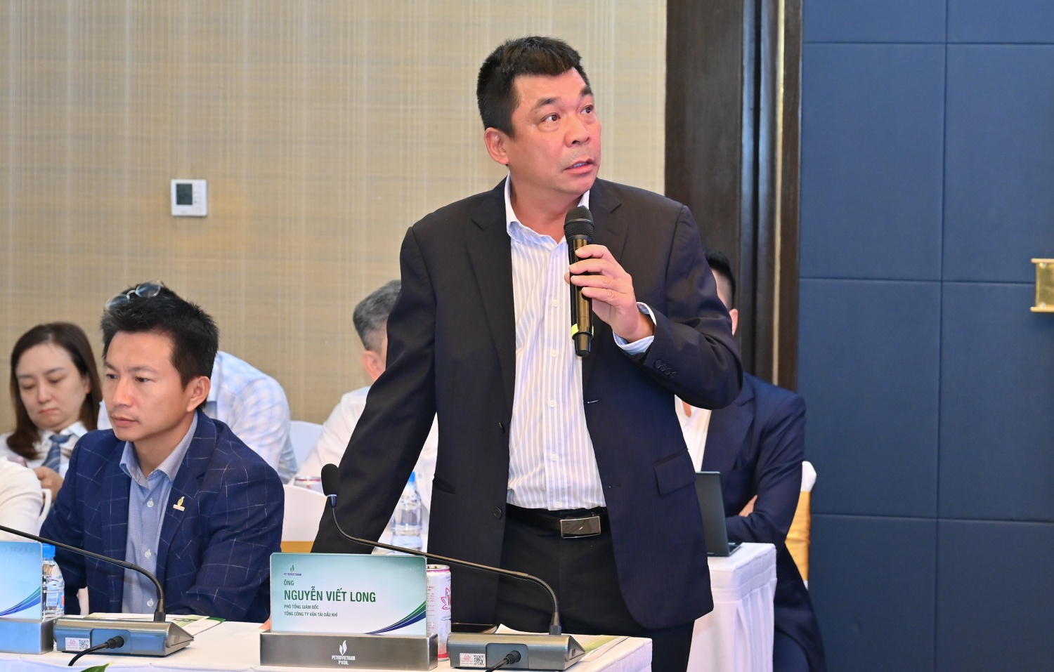 Ông Nguyễn Viết Long, Phó Tổng Giám đốc PVTrans phát biểu