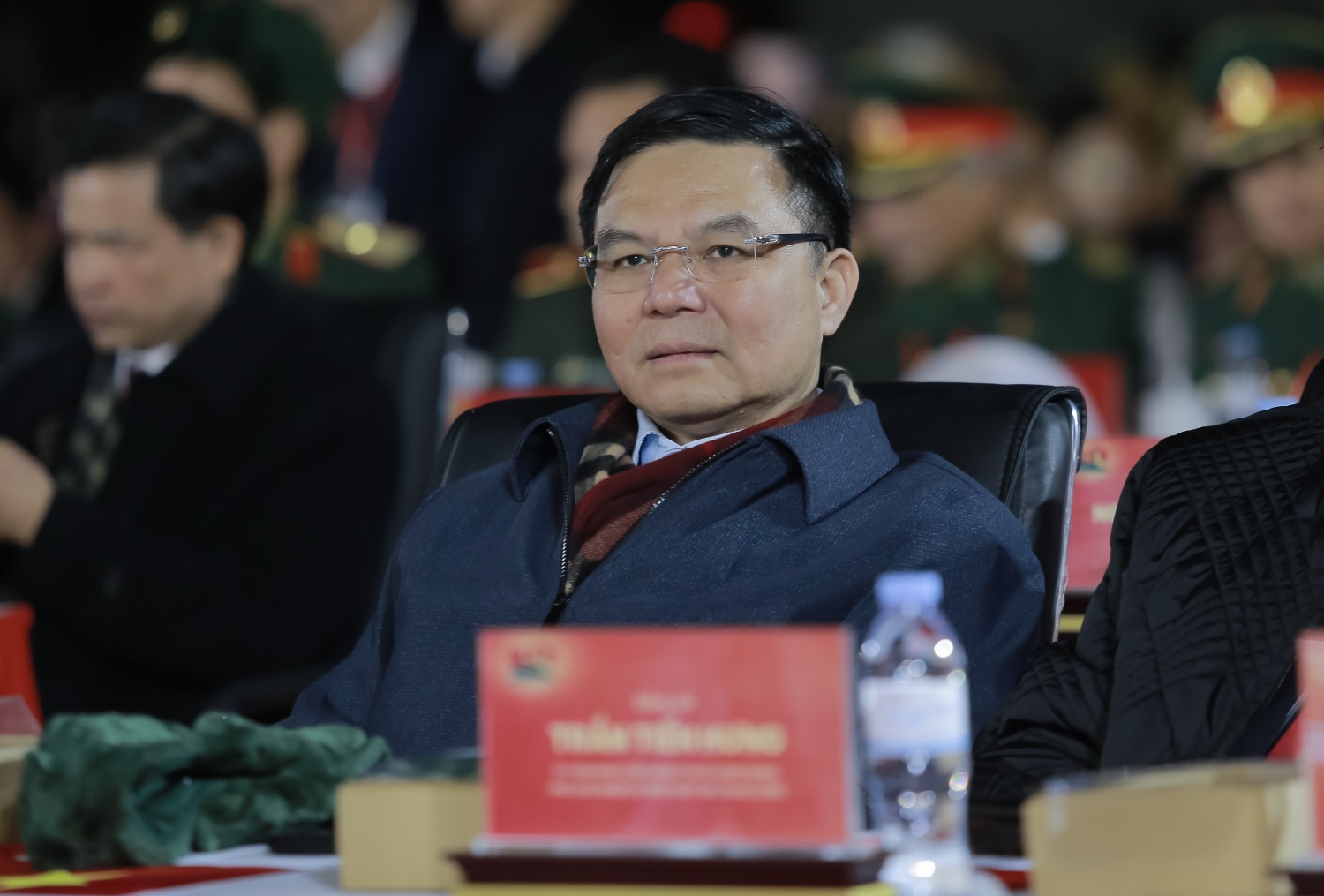 Đồng chí Lê Mạnh Hùng, quyền Bộ trưởng Bộ Công Thương, nguyên Chủ tịch HĐTV Petrovietnam tham dự chương trình tại điểm cầu Cao Bằng.
