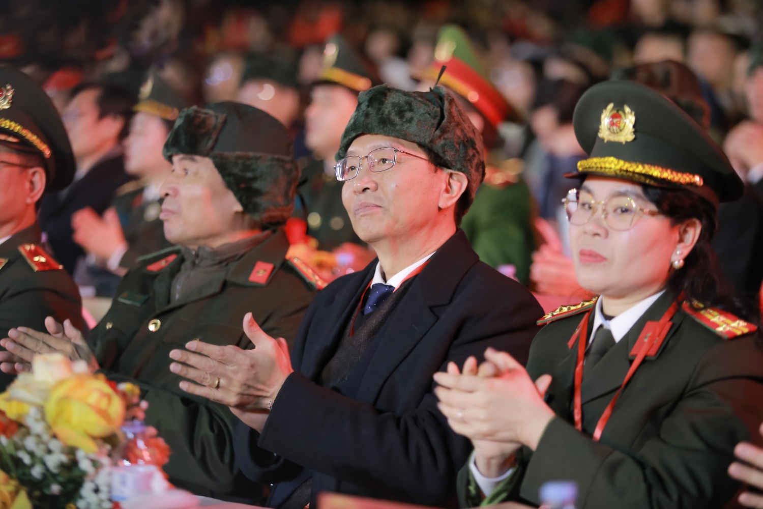 Phó Bí thư Thường trực Đảng ủy Petrovietnam Trần Quang Dũng tham dự chương trình tại điểm cầu Cao Bằng.