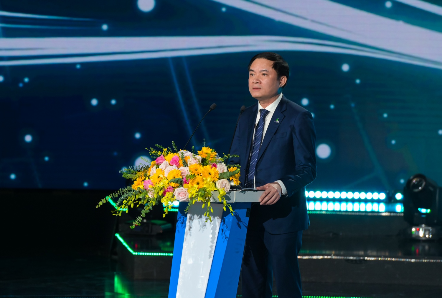 Bí thư Đảng ủy, Chủ tịch HĐTV Petrovietnam Lê Ngọc Sơn phát biểu tại chương trình
