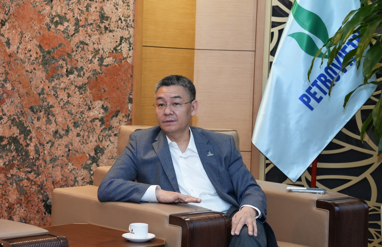 Phó Tổng Giám đốc Petrovietnam Lê Mạnh Cường trân trọng cảm ơn sự quan tâm, những tình cảm tốt đẹp của Quân chủng Hải quân dành cho Tập đoàn
