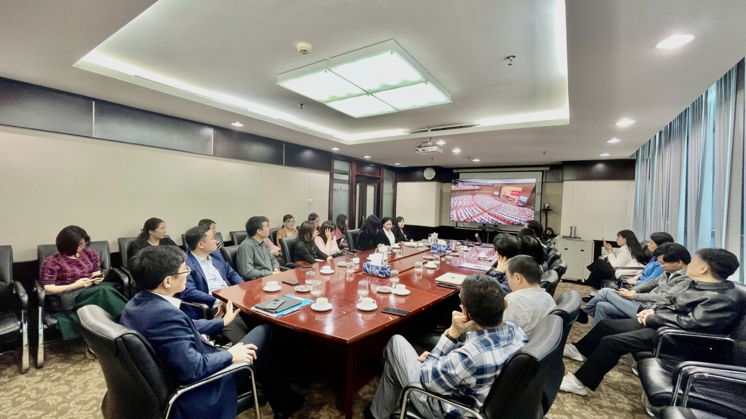 Điểm cầu tại Đảng bộ Nghiên cứu Khoa học và Đào tạo