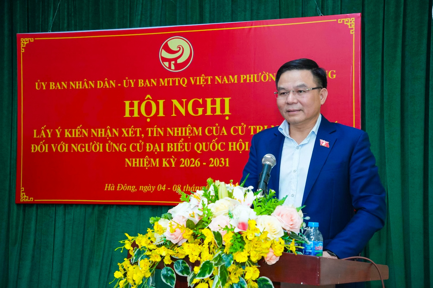 Đồng chí Lê Mạnh Hùng - Ủy viên Trung ương Đảng, Bí thư Đảng ủy, Quyền Bộ trưởng Bộ Công Thương phát biểu tại hội nghị.