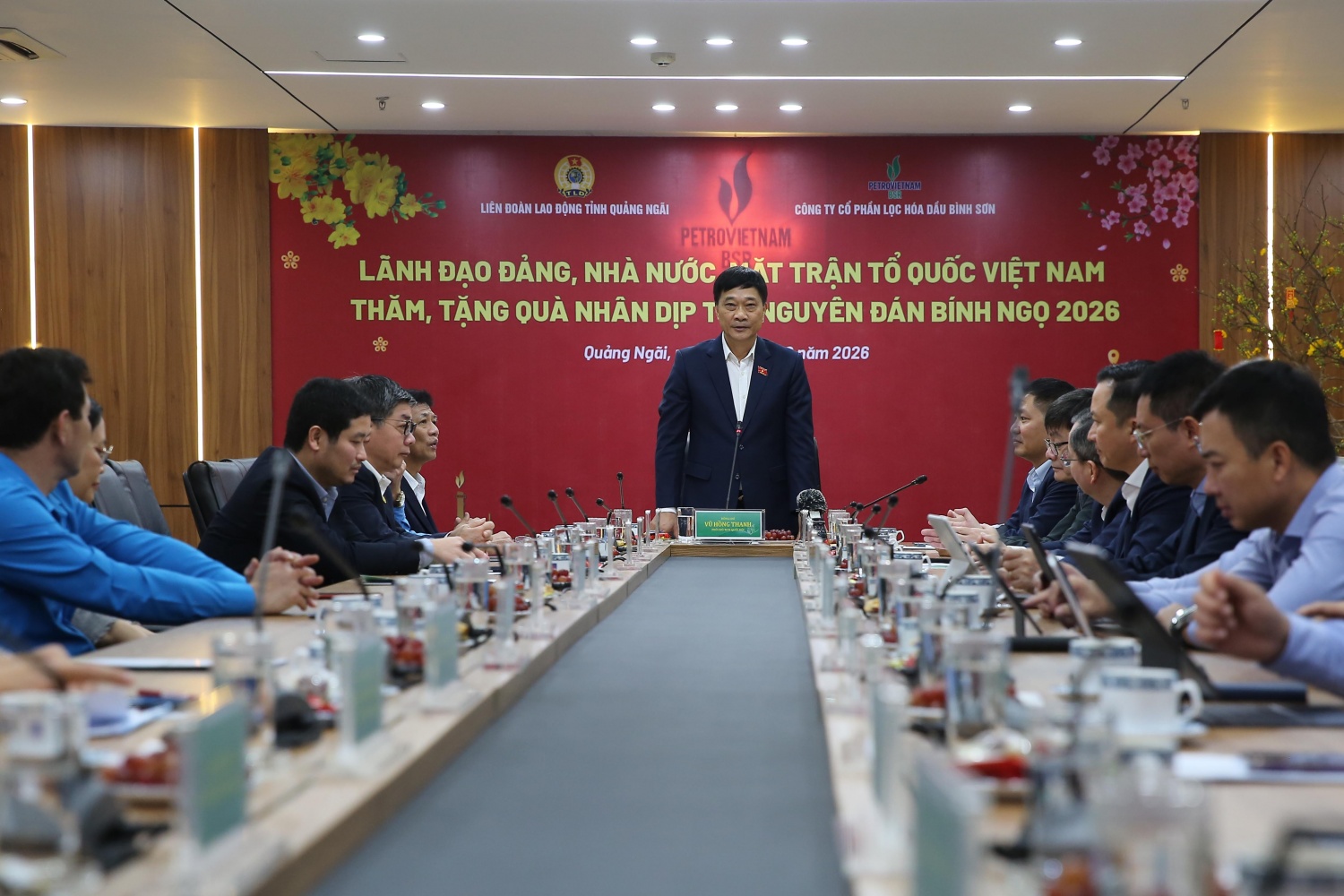 Đồng chí Vũ Hồng Thanh - Phó Chủ tịch Quốc hội chúc Tết người lao động BSR.