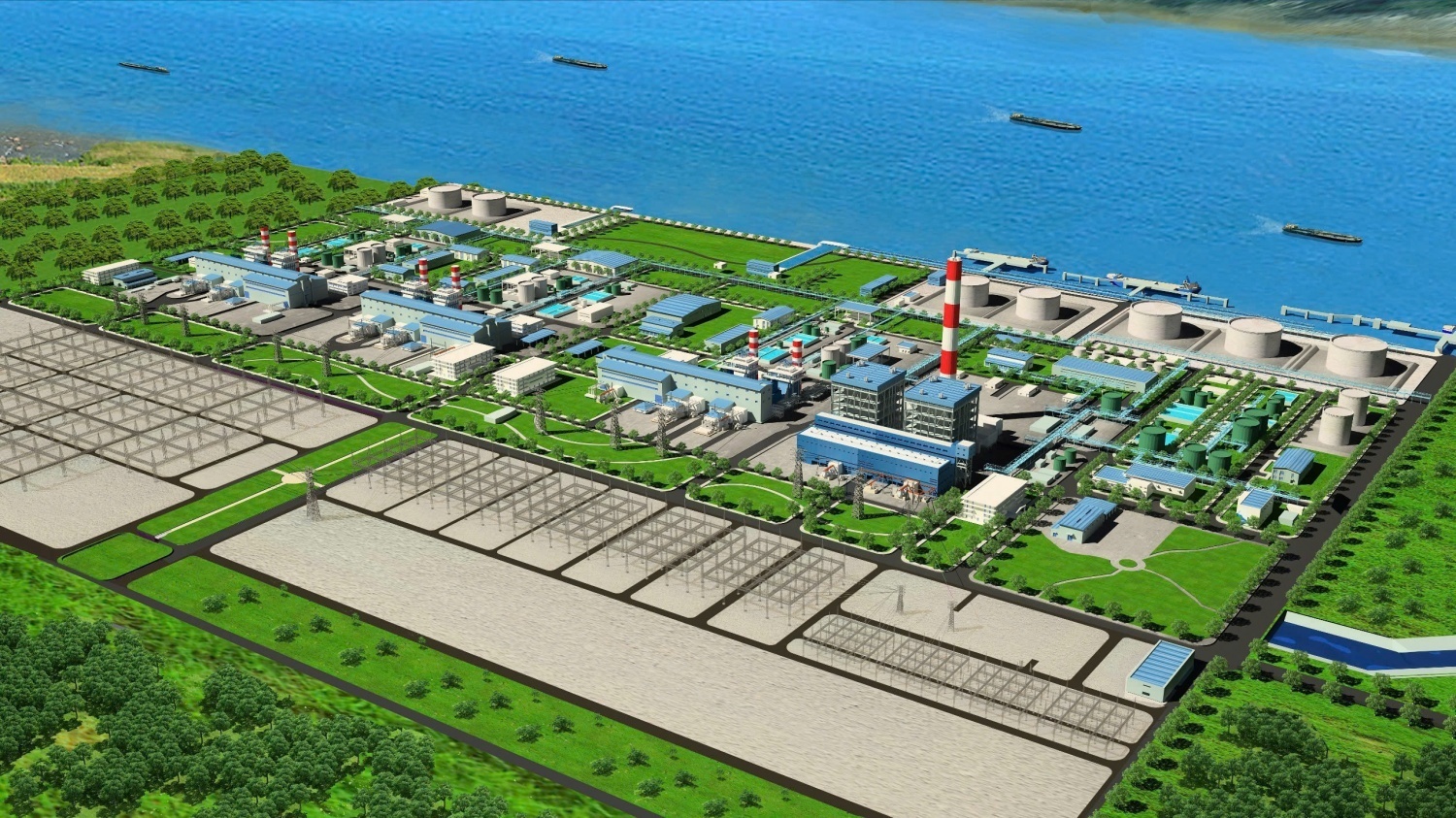 Phối cảnh Trung tâm Điện lực Ô Môn.