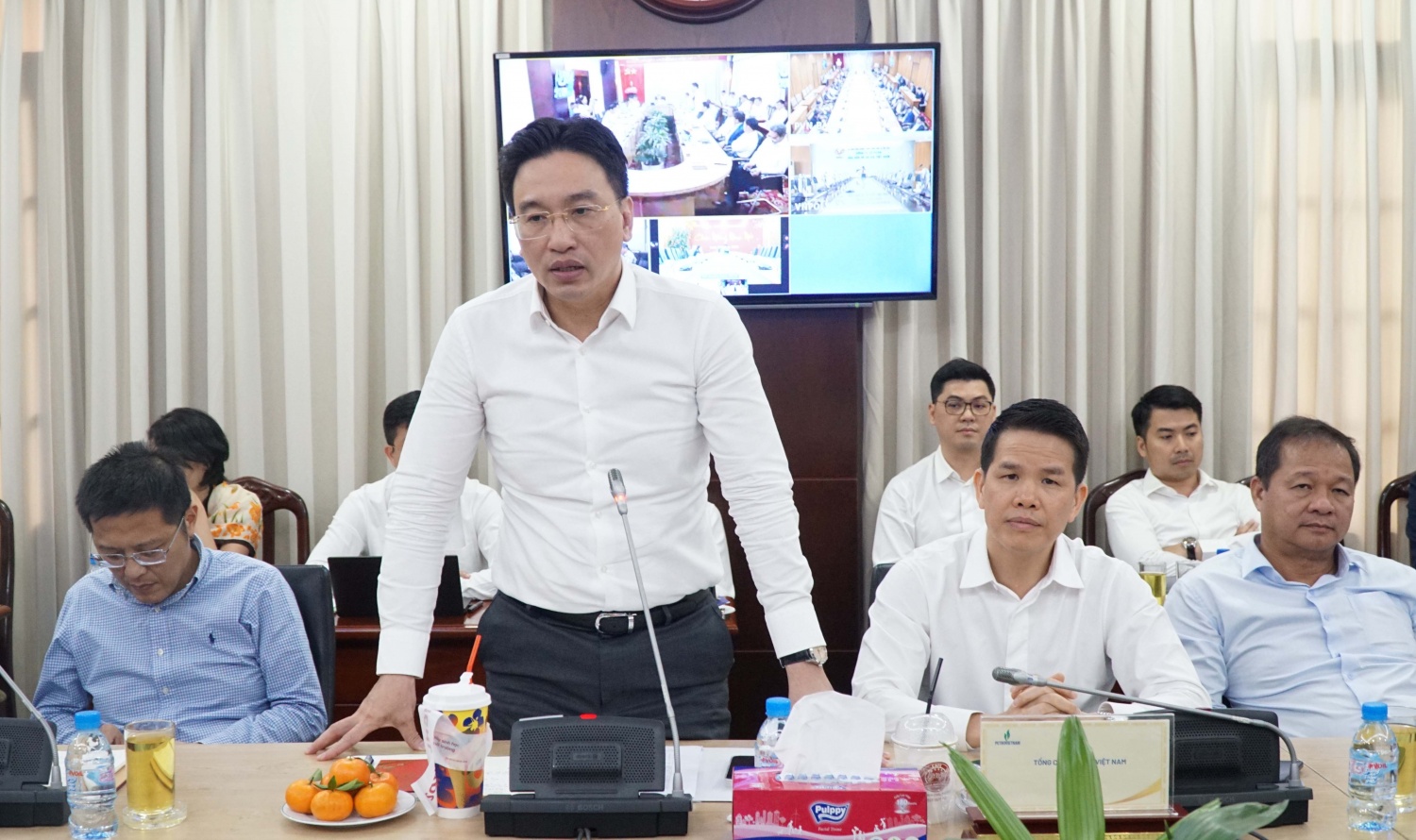 Chủ tịch HĐQT PV GAS Nguyễn Thanh Bình phát biểu