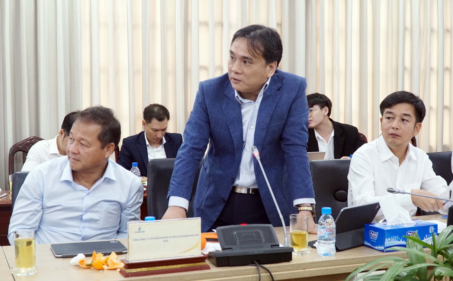 Tổng Giám đốc PV Drilling Nguyễn Xuân Cường phát biểu