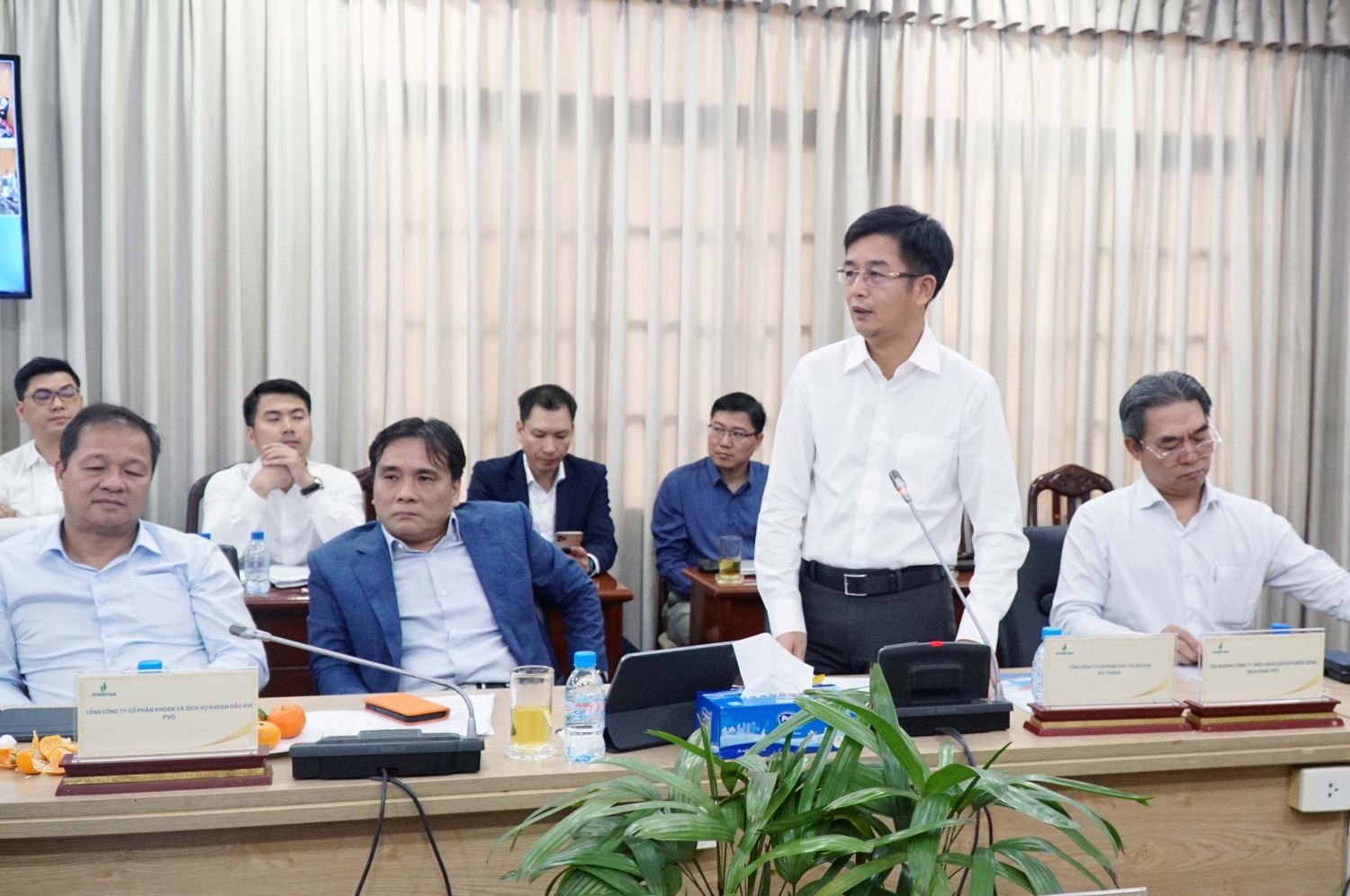 Tổng Giám đốc PVTrans Nguyễn Duyên Hiếu phát biểu