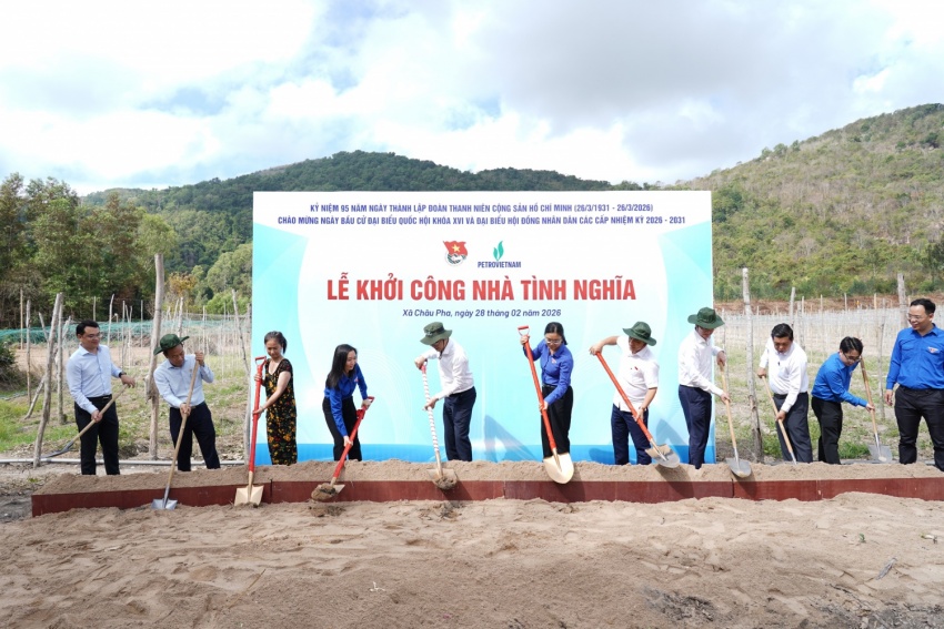 Petrovietnam thực hiện lễ khởi công “Nhà tình nghĩa” tại ấp 3, xã Châu Pha